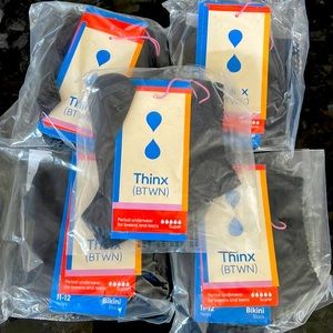 ::5qty:: Thinx Period Underwear - new in packages - girls size 11-12